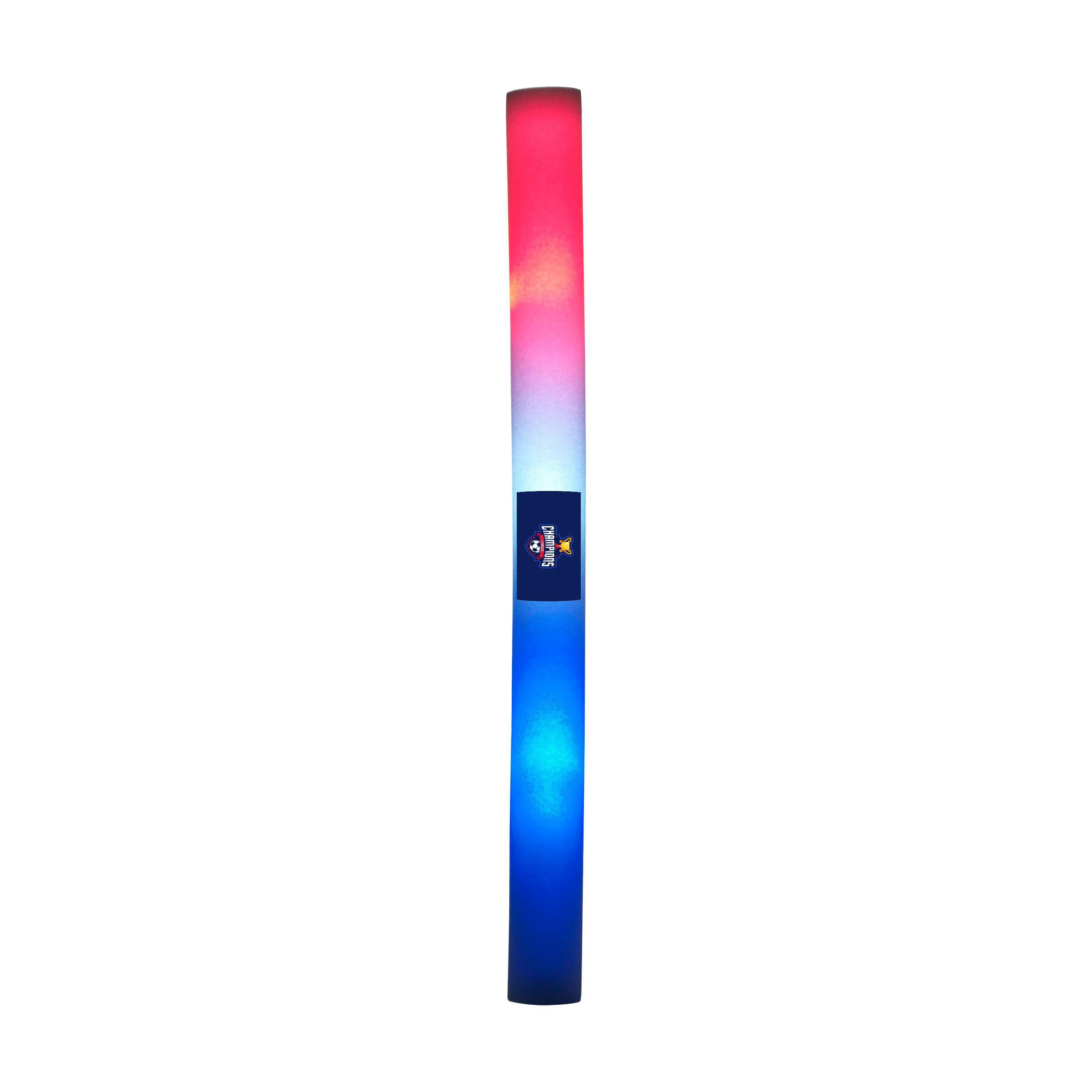 Bâton LED luminescent Foam Party Bleu blanc rouge