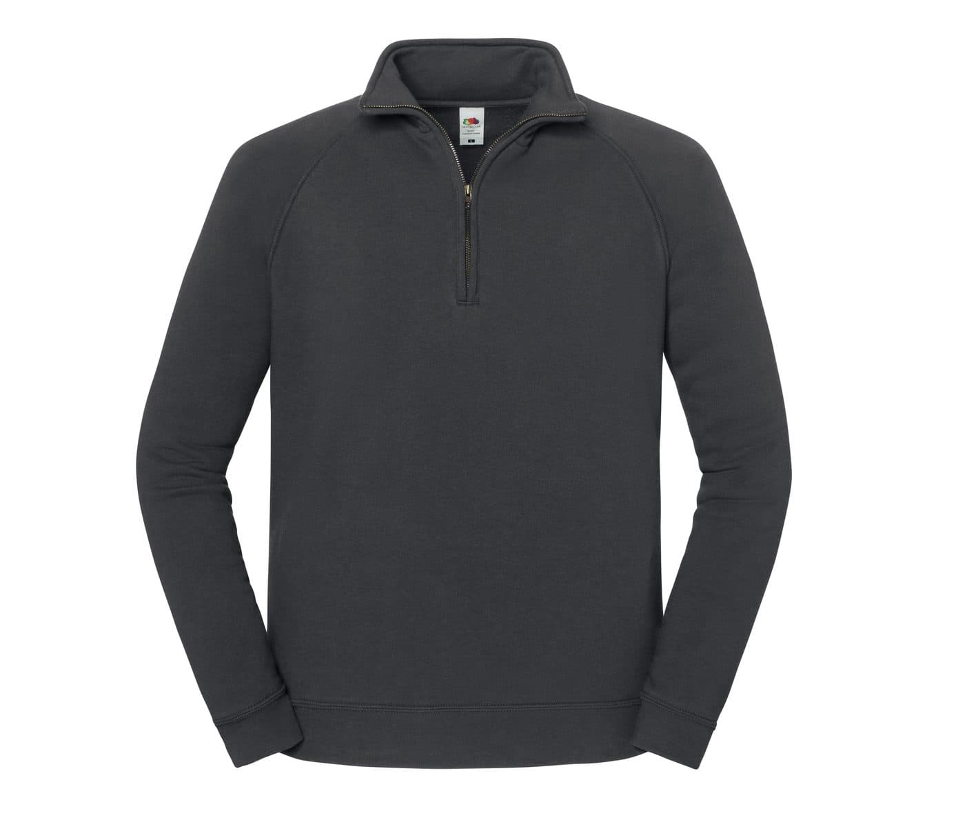 ICONIC PREMIUM ZIP NECK SWEAT coloris Graphite clair