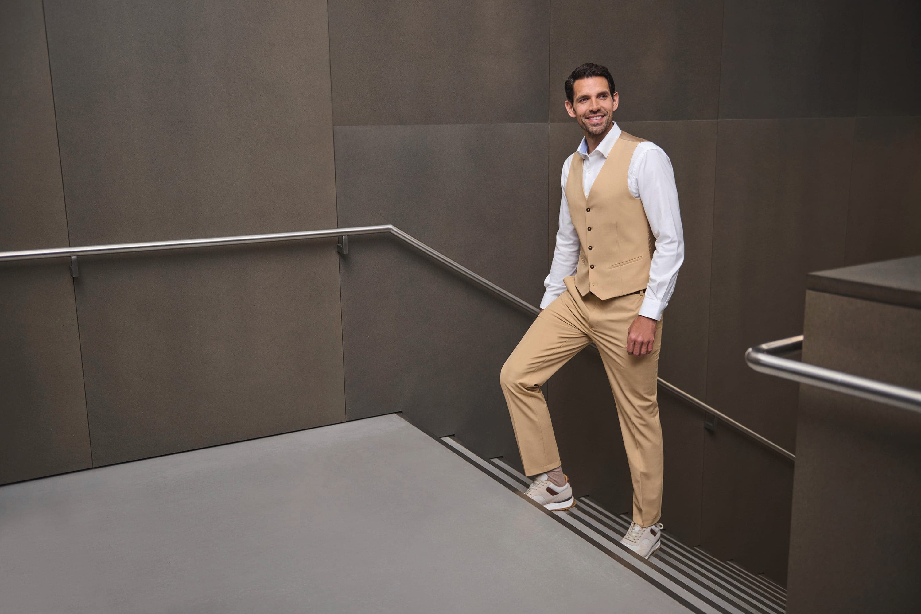 Gilet homme George coupe cintrée en situation