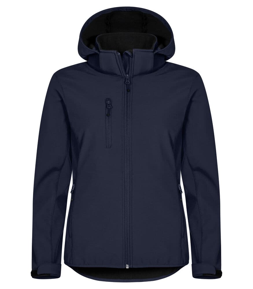 Clique Classic Softshell Hoody Jacket Women coloris Marine foncé