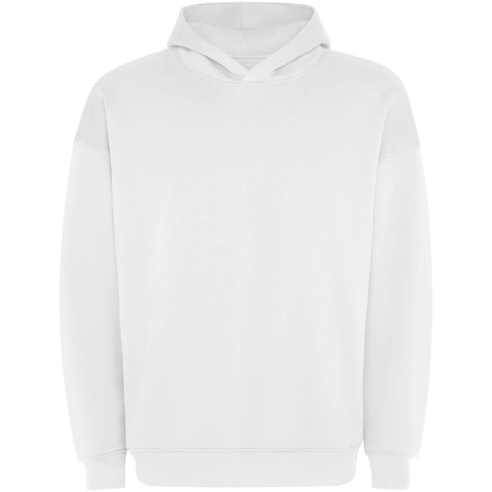 Sweat à capuche unisexe oversize Otto coloris Blanc