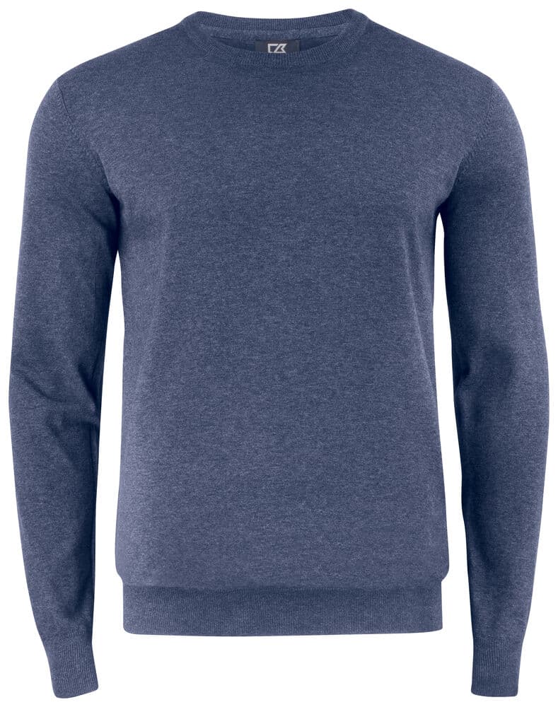 Pull col ras du cou Cutter & Buck Oakville homme coloris Marine chiné