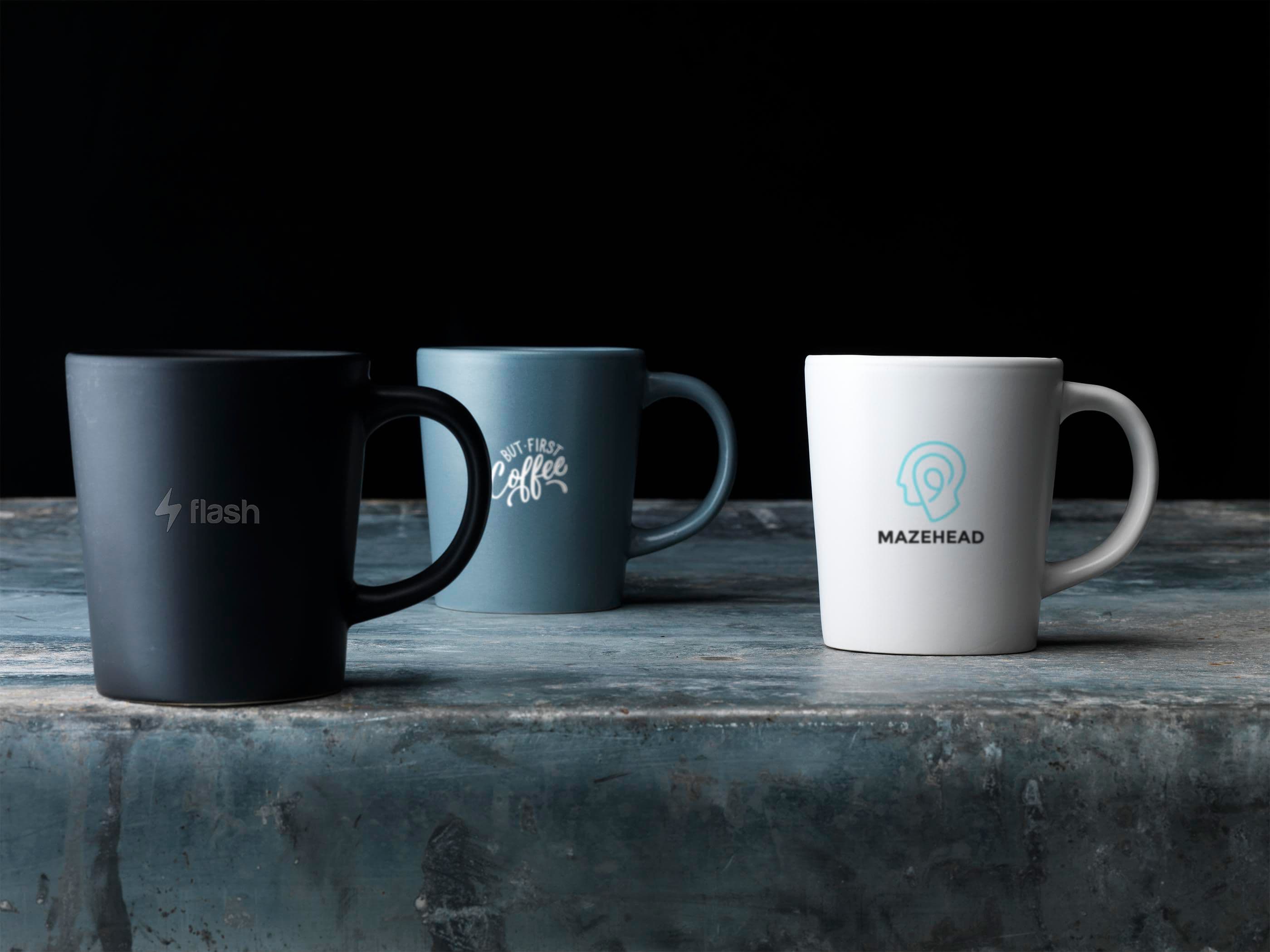 Mug Ponti noir 250 ml en situation