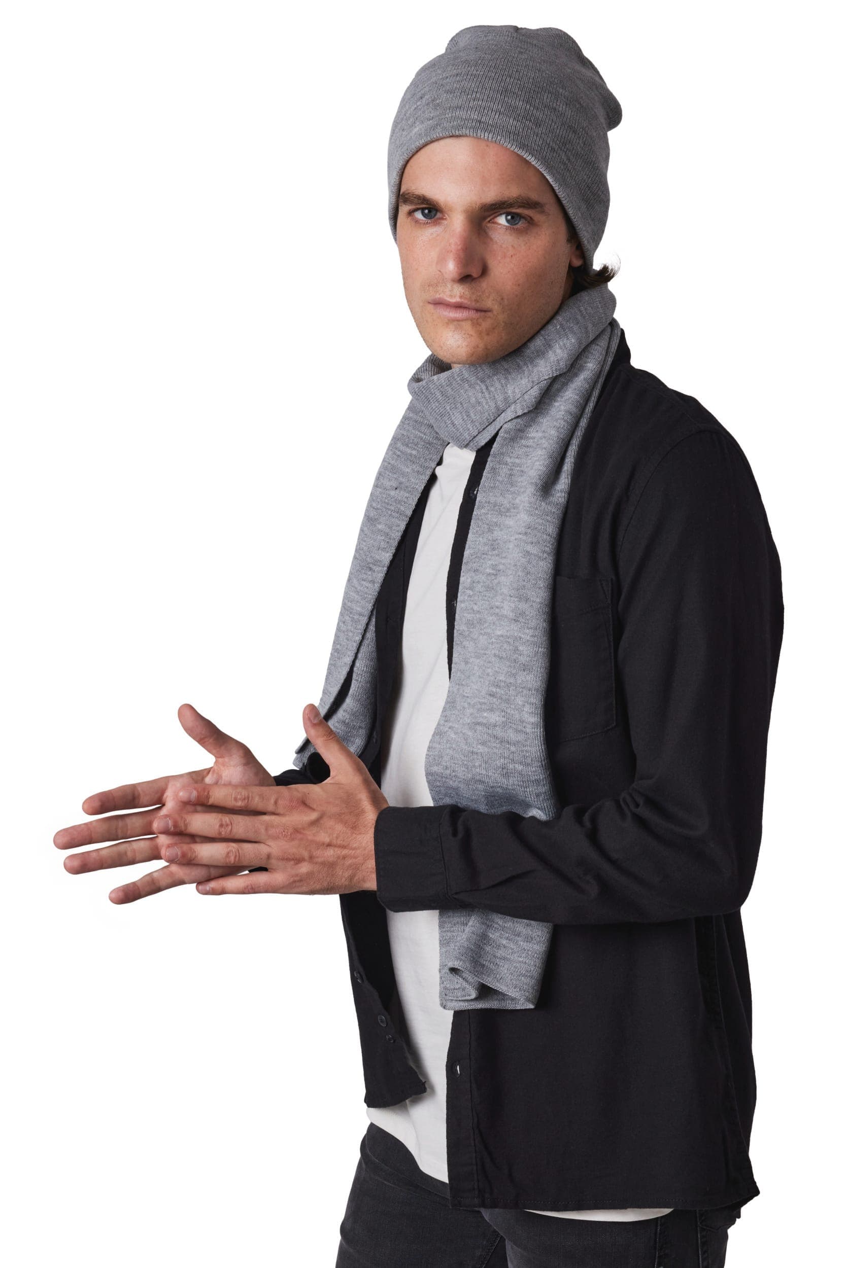 Bonnet en tricot en situation
