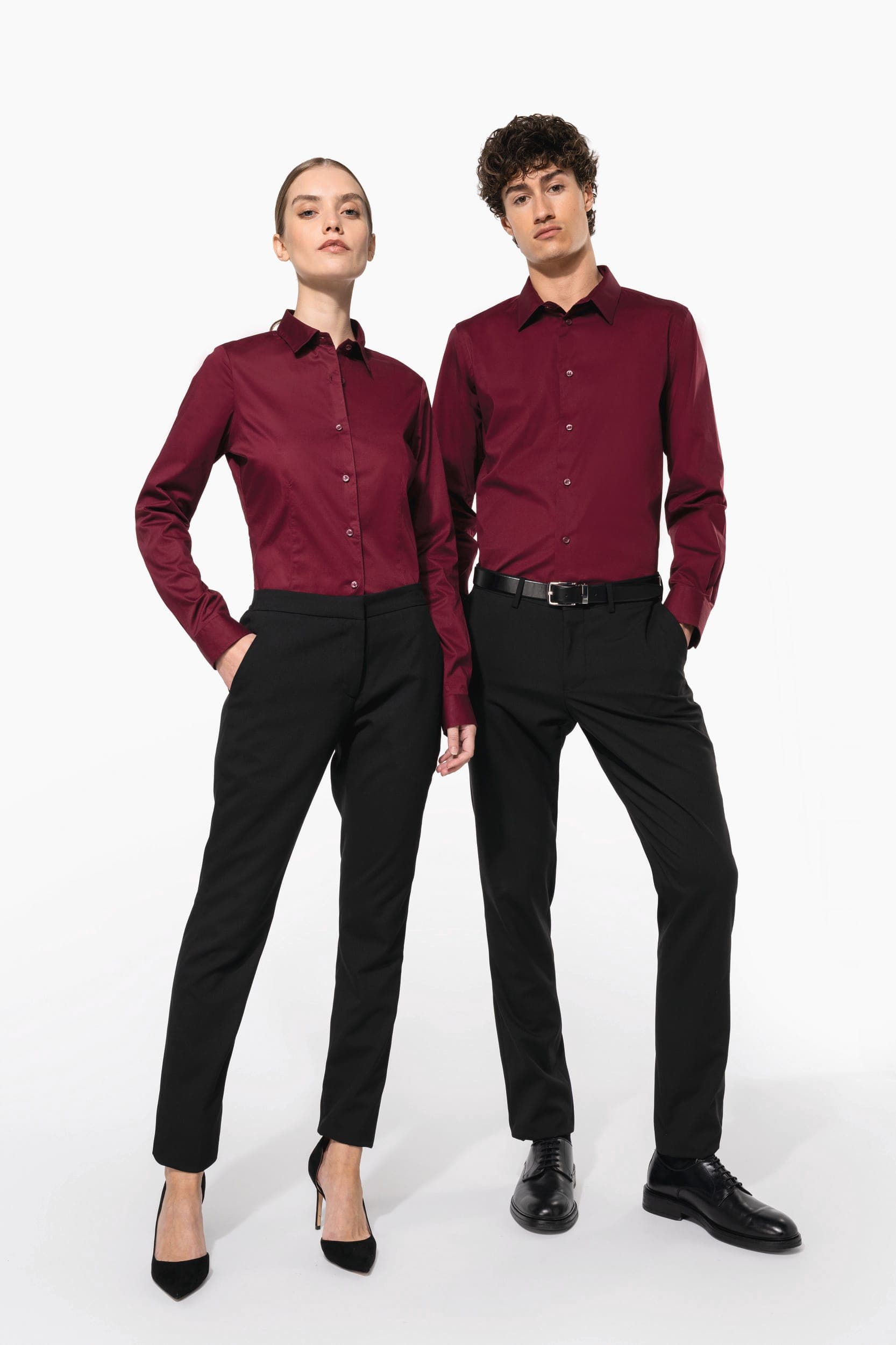 Chemise coton / élasthanne manches longues homme en situation