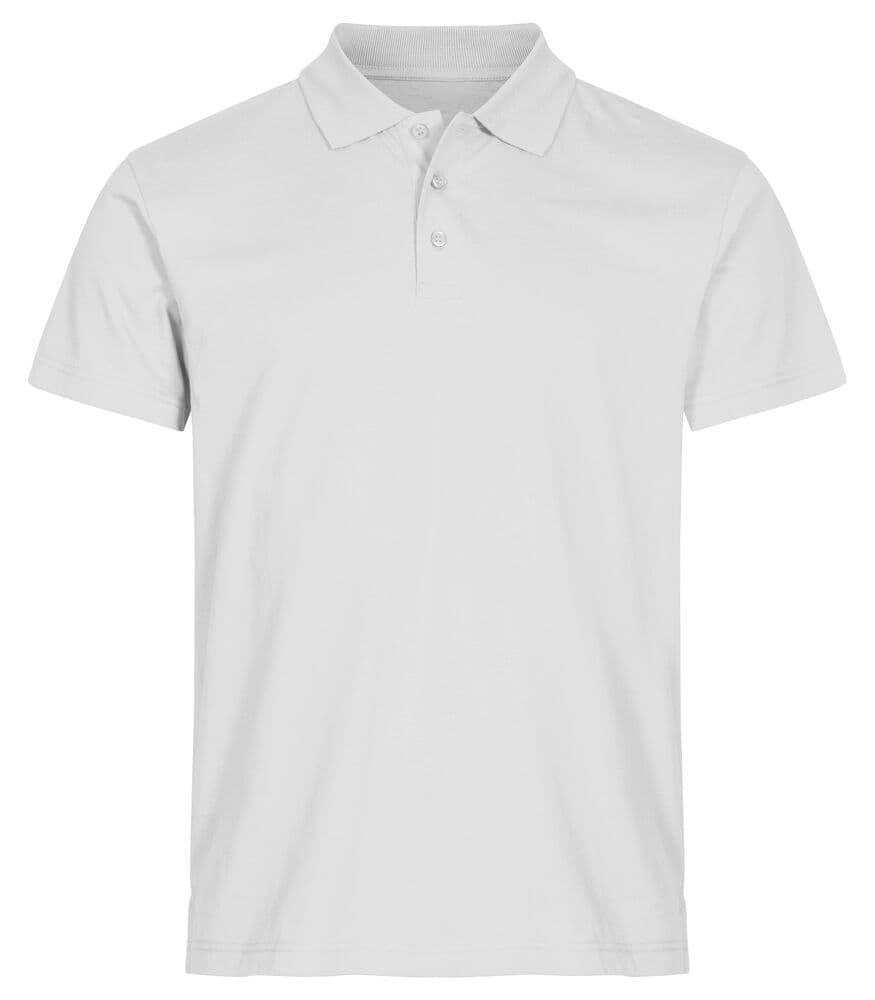 Clique Single Jersey Polo coloris Blanc