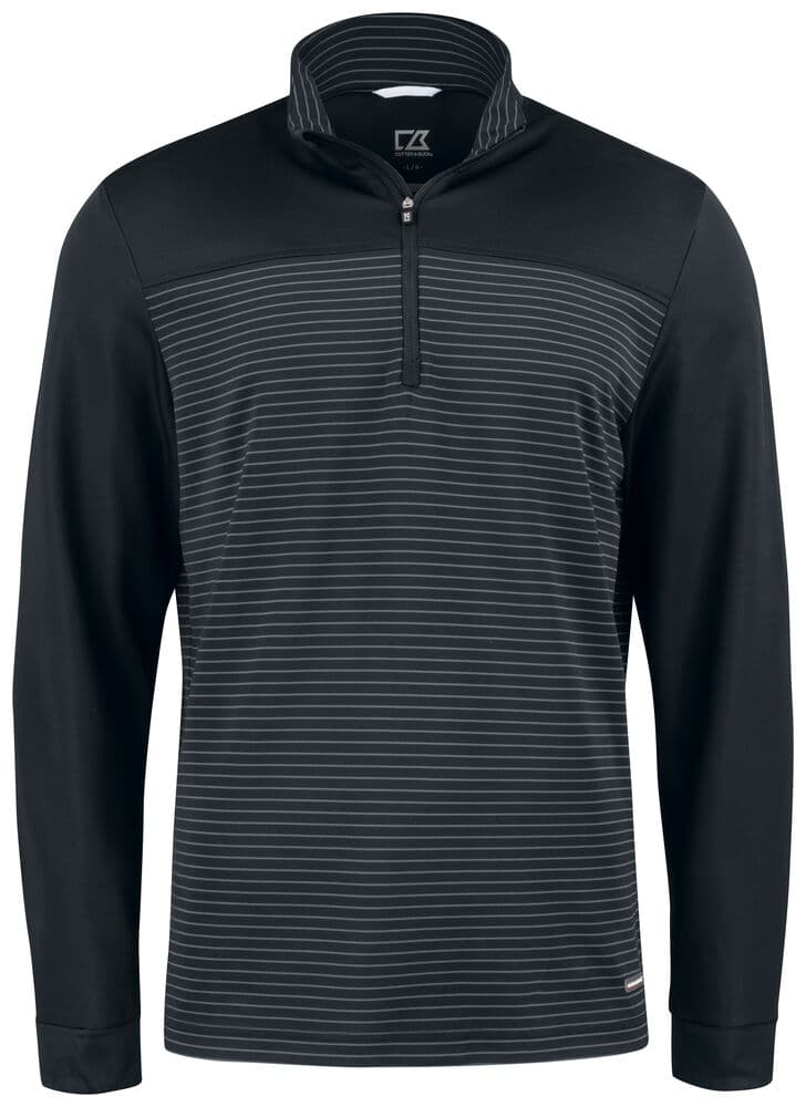 Pull demi-zip Cutter & Buck Traverse homme coloris Noir