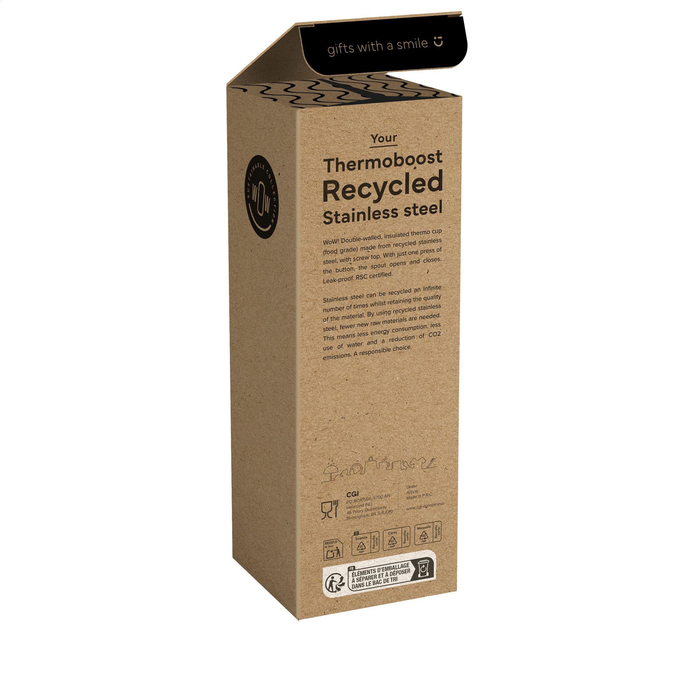 Gobelet thermos Thermoboost RCS 450 ml en situation