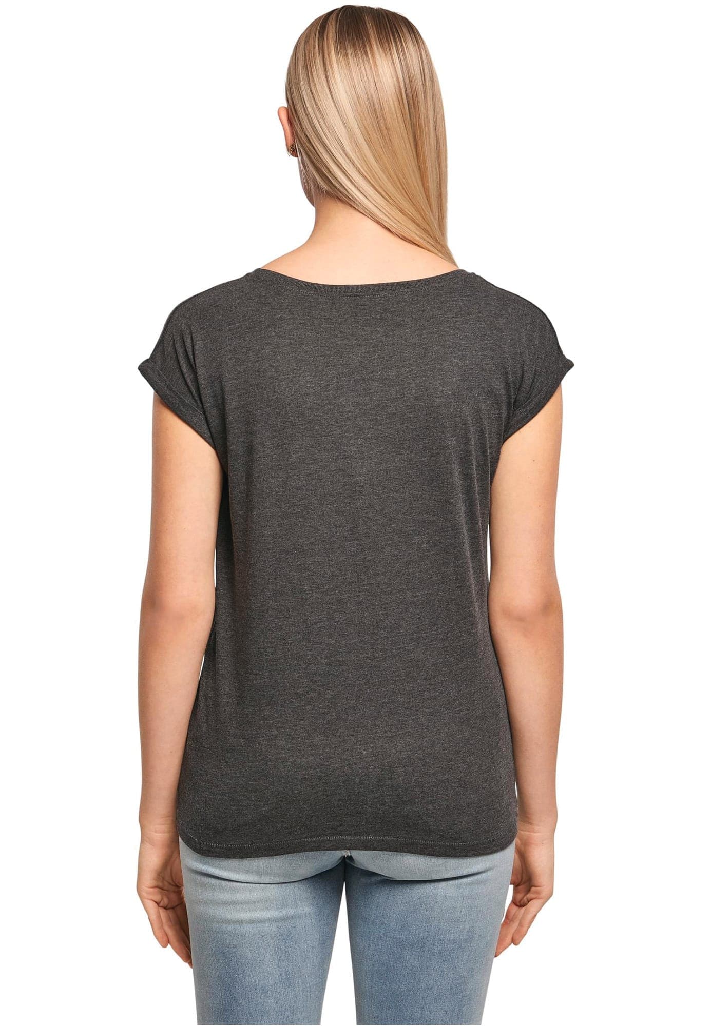 T-shirt manches à revers femme en situation