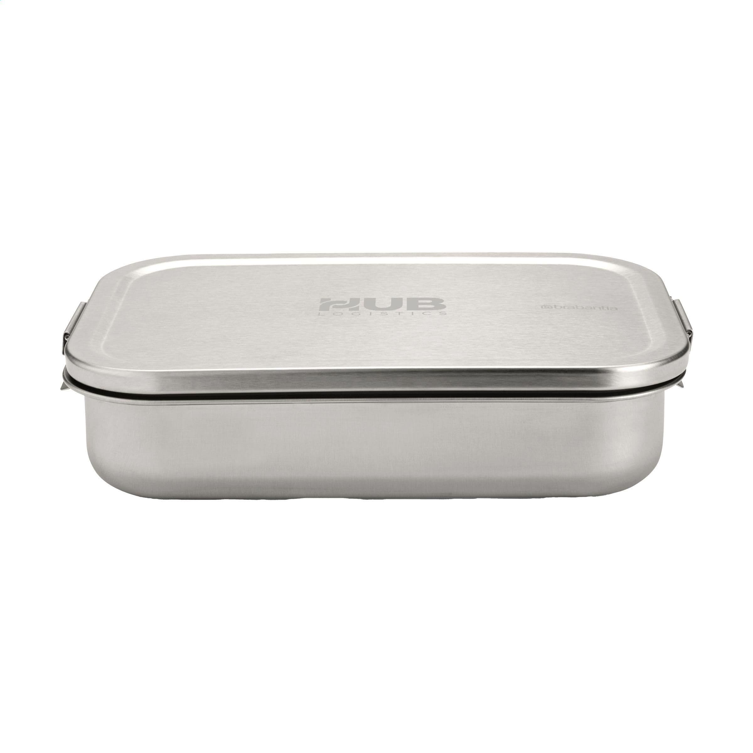 Boîte à lunch repas Brabantia Make & Take grande 2 L acier inoxydable en situation