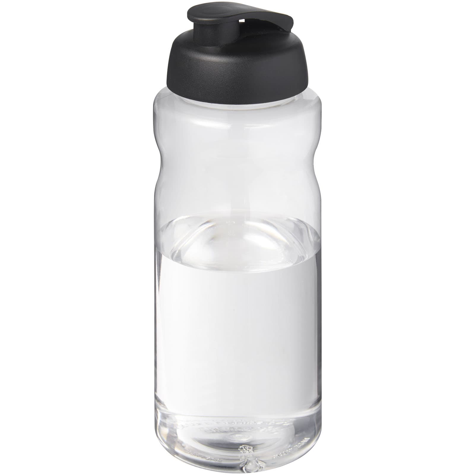 Bouteille de sport H2O Active® Base Pure de 1 L à couvercle rabattable coloris Noir