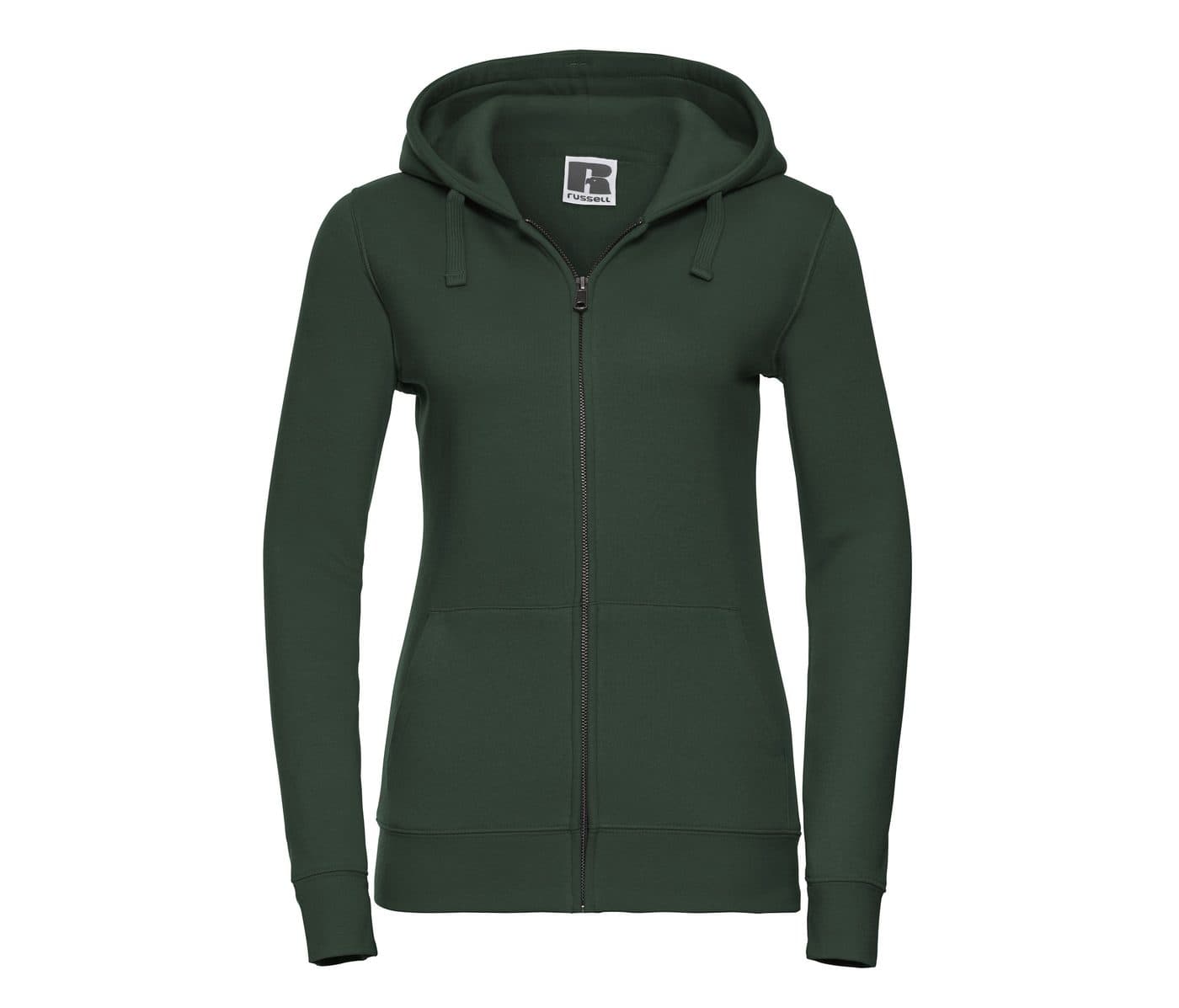 LADIES' AUTHENTIC ZIPPED HOOD JACKET coloris Vert bouteille