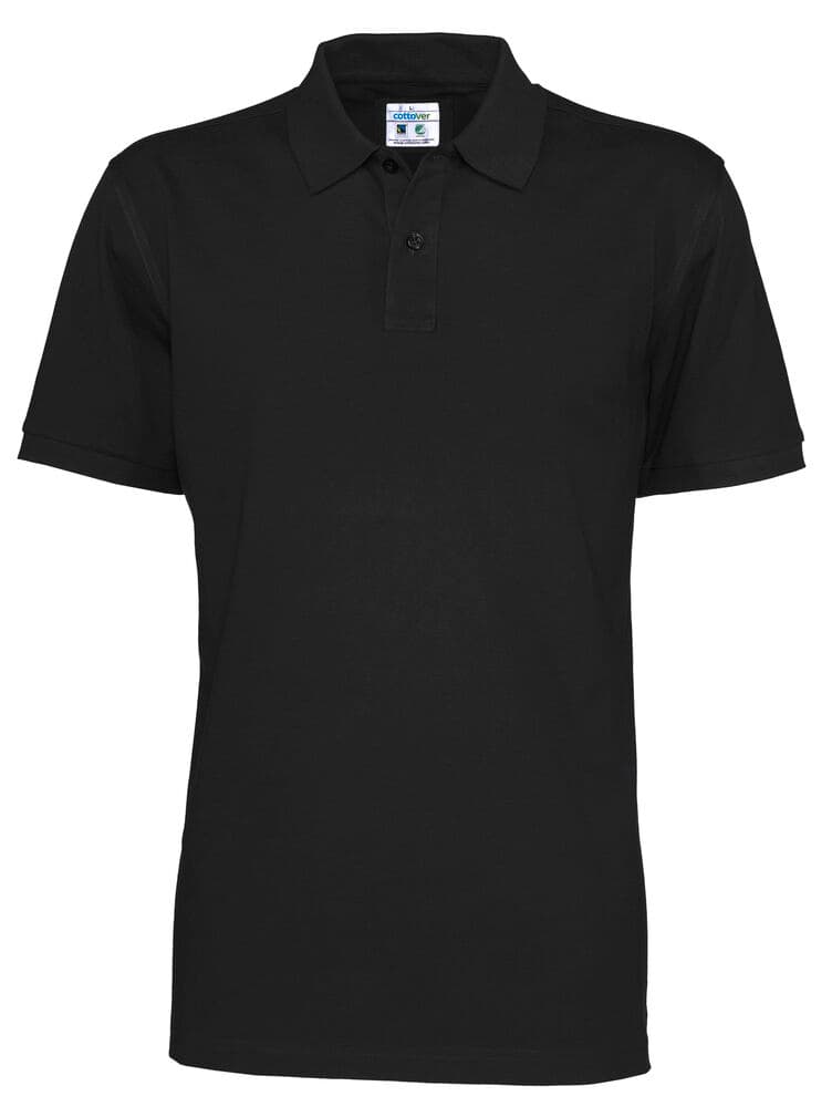 POLO PIQUE HOMME - CERTIFIÉ GOTS coloris Noir