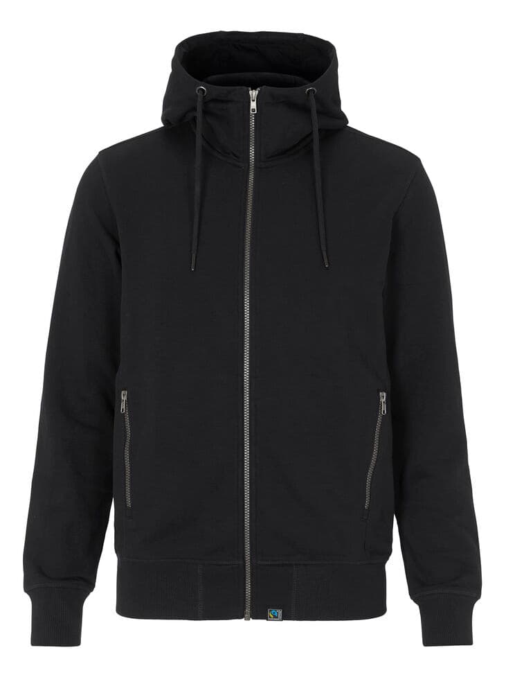 F. SWEAT À CAPUCHE FERMETURE COMPLÈTE HOMME - CERTIFIÉ GOTS