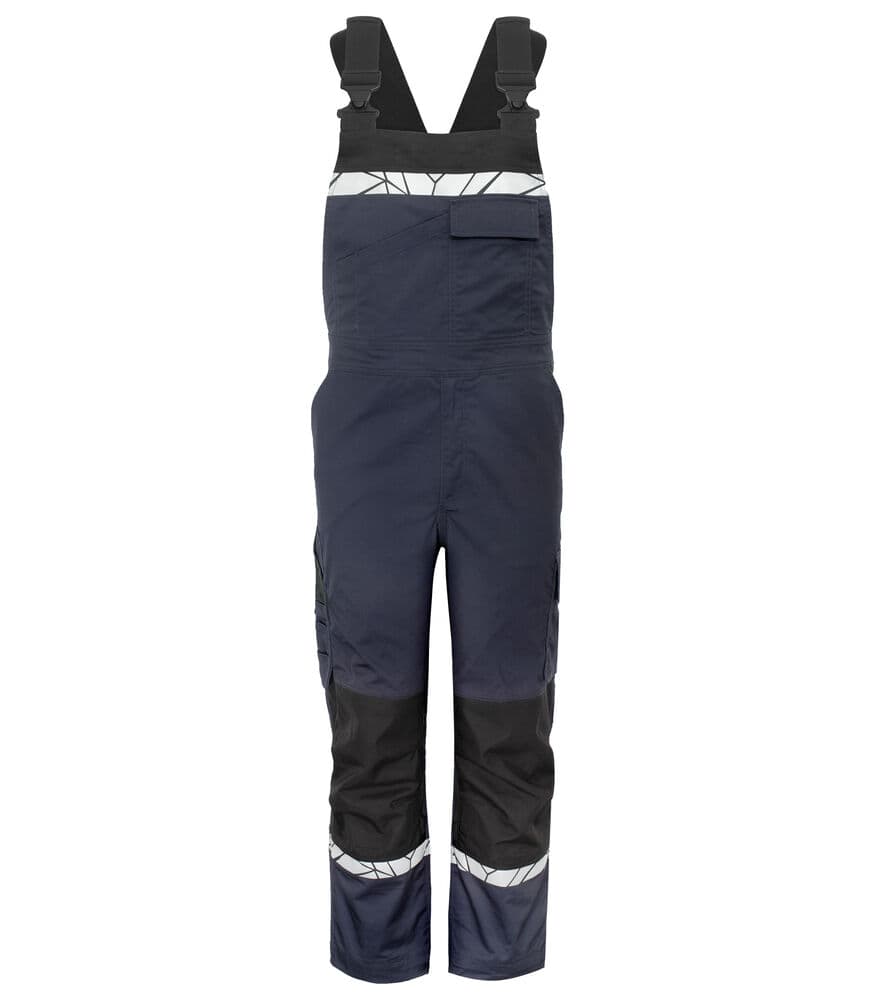 7600 PANTALON STRETCH À BRETELLES AVEC POCHES GENOUX