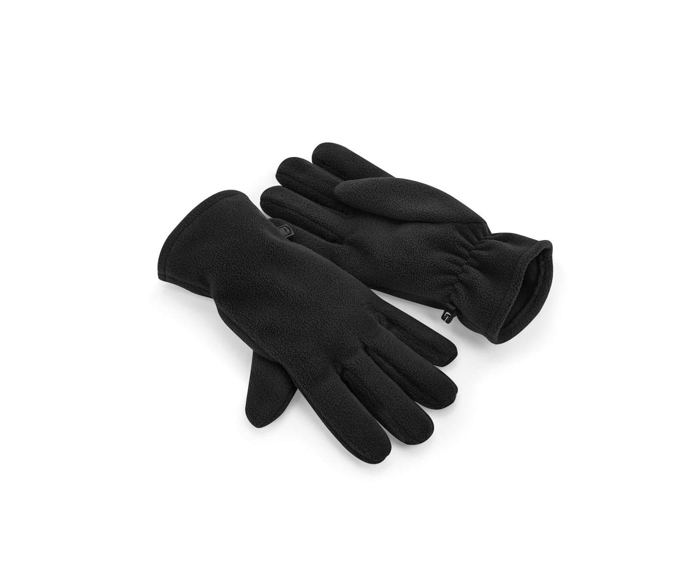 RECYCLED FLEECE GLOVES coloris Noir