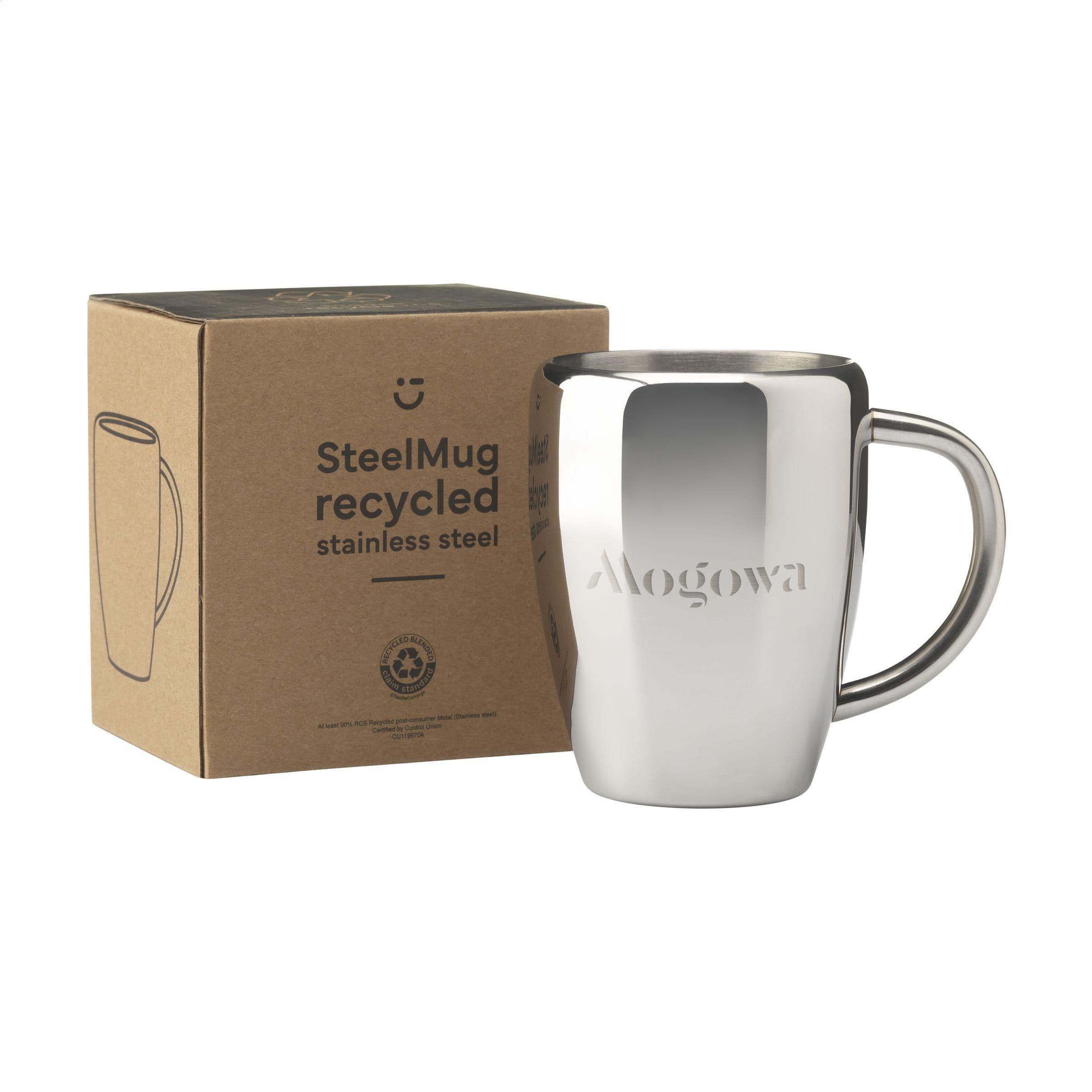 Mug SteelMug RCS acier recyclé 220 ml en situation