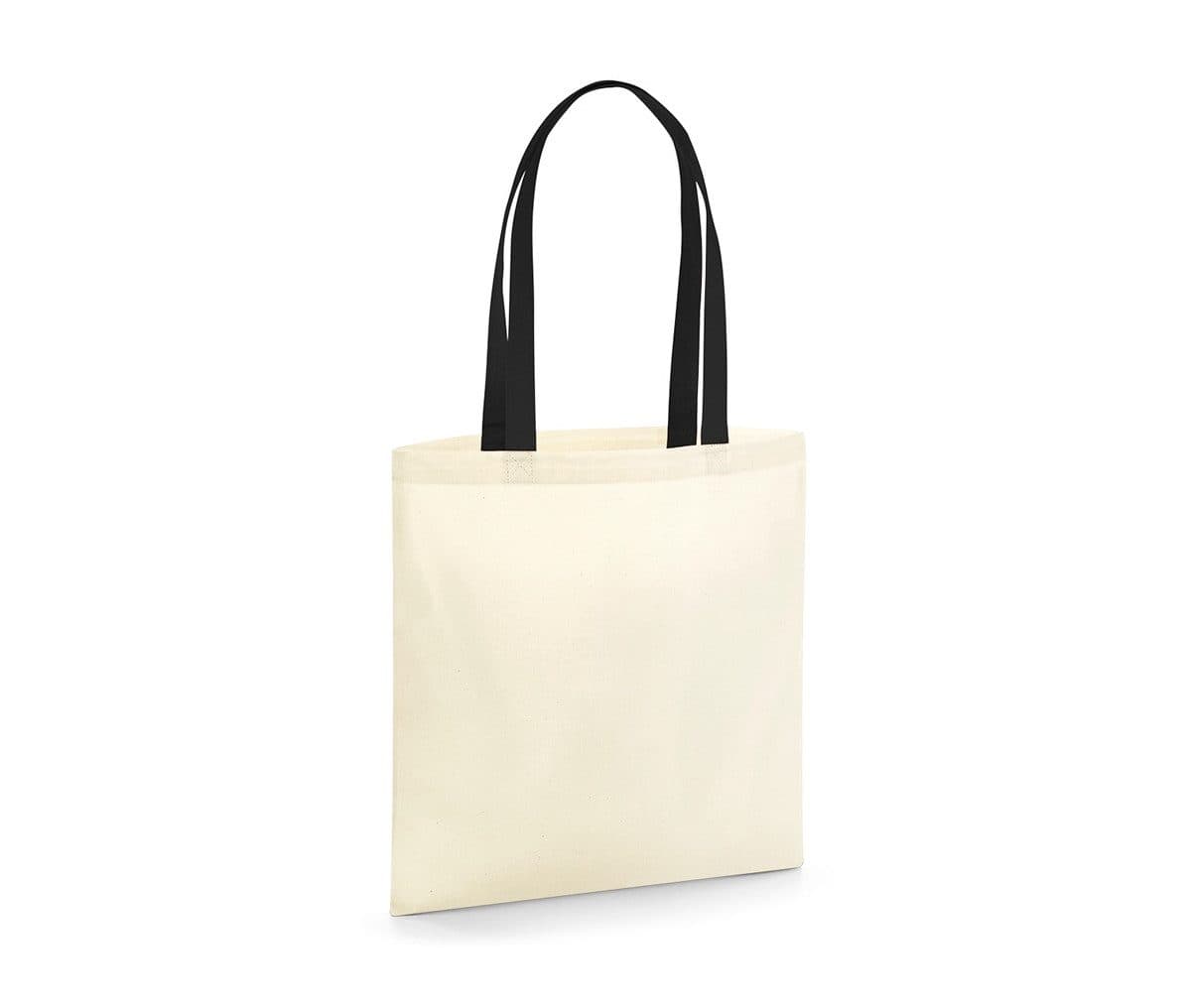 EARTHAWARE® ORGANIC BAG FOR LIFE - CONTRAST HANDLES coloris Naturel / Noir
