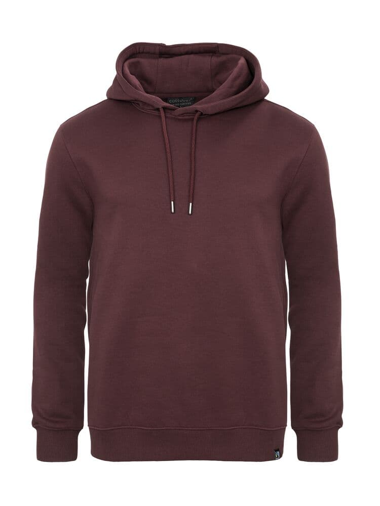 Key Hoodie (GOTS) coloris Bordeaux