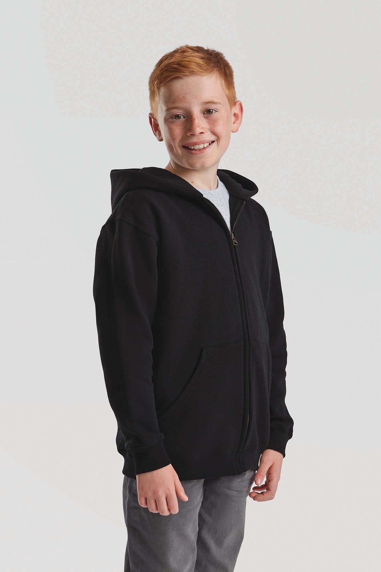 Sweat-shirt enfant zippé capuche Classic (62-045-0) en situation