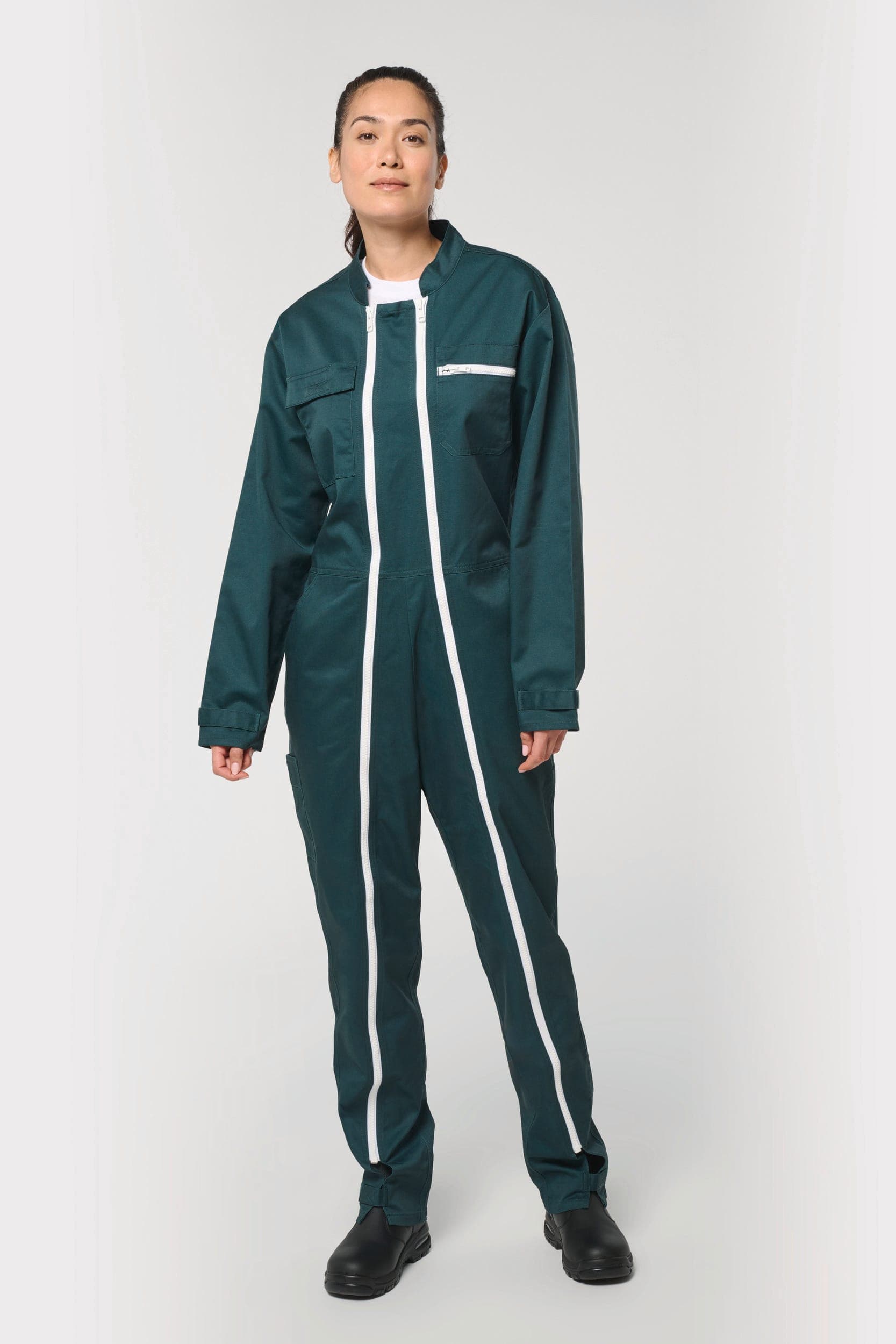 Combinaison double zip unisexe en situation