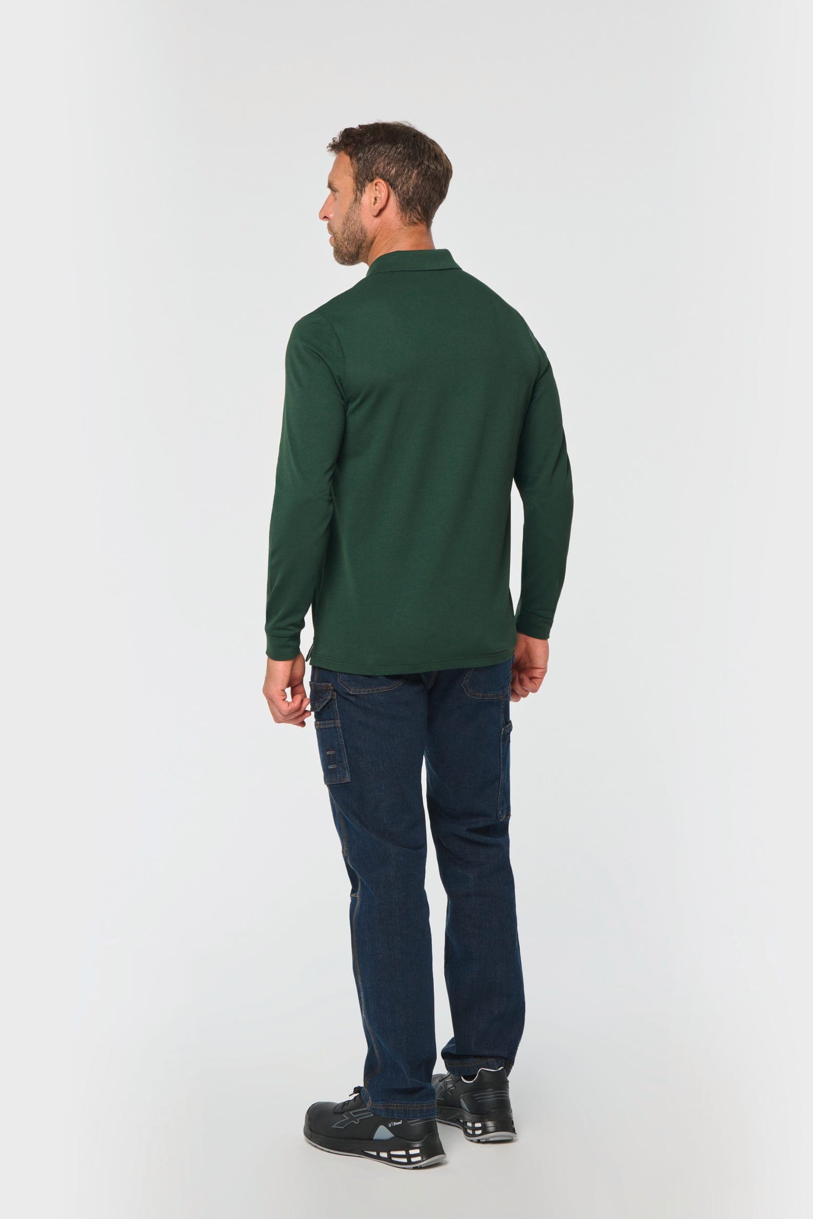 Polo manches longues homme en situation