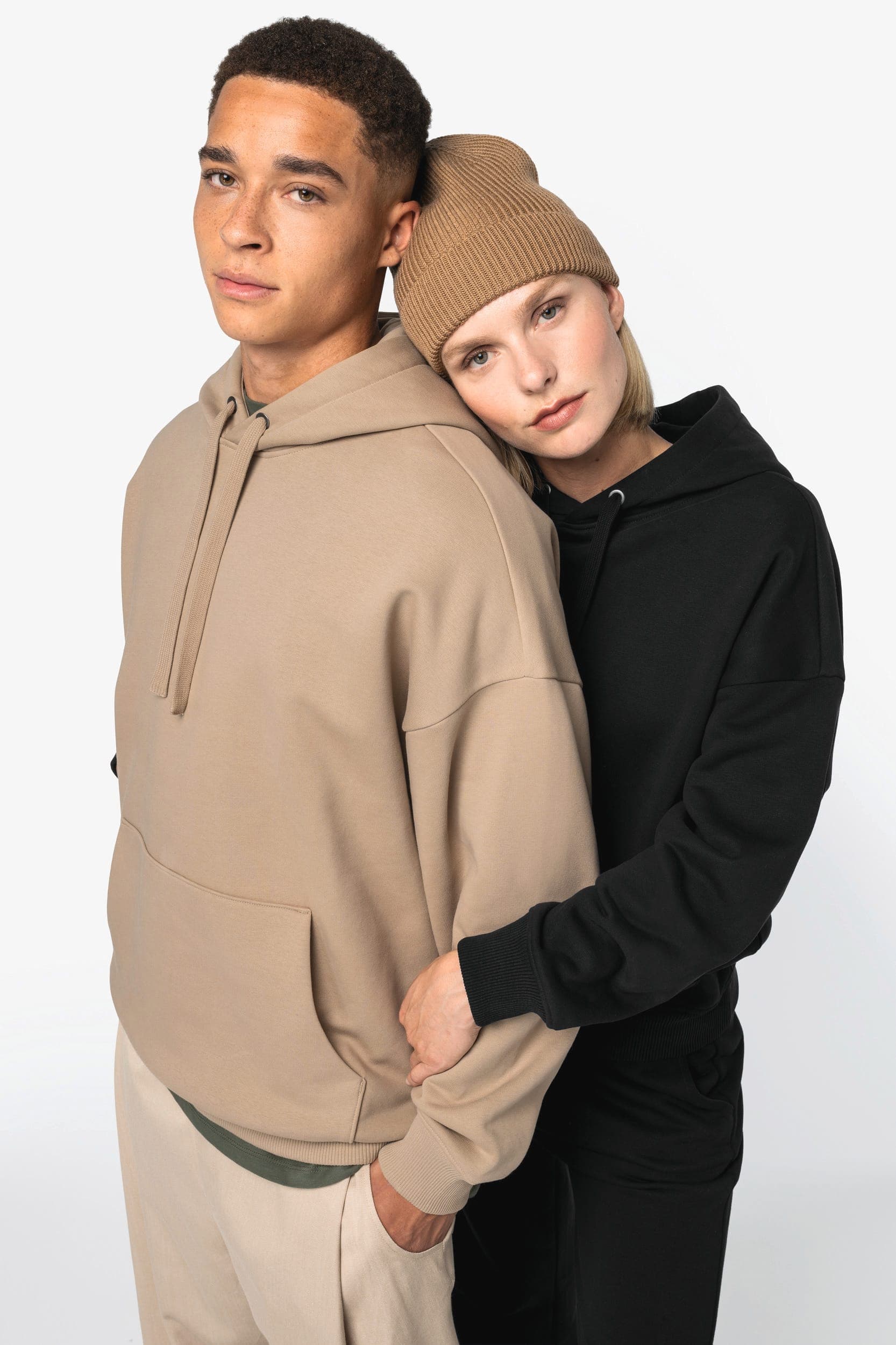 Sweat-shirt écoresponsable à capuche oversize unisexe