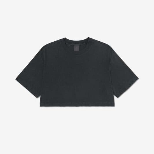 WOMEN'S HEAVYWEIGHT WASHED CROPPED TEE