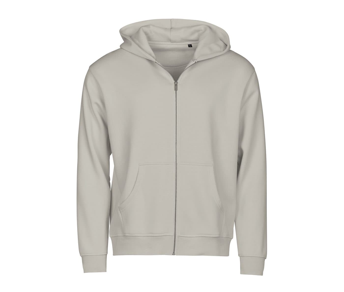 URBAN HOODED FULL ZIP SWEATSHIRT coloris Gris ciment