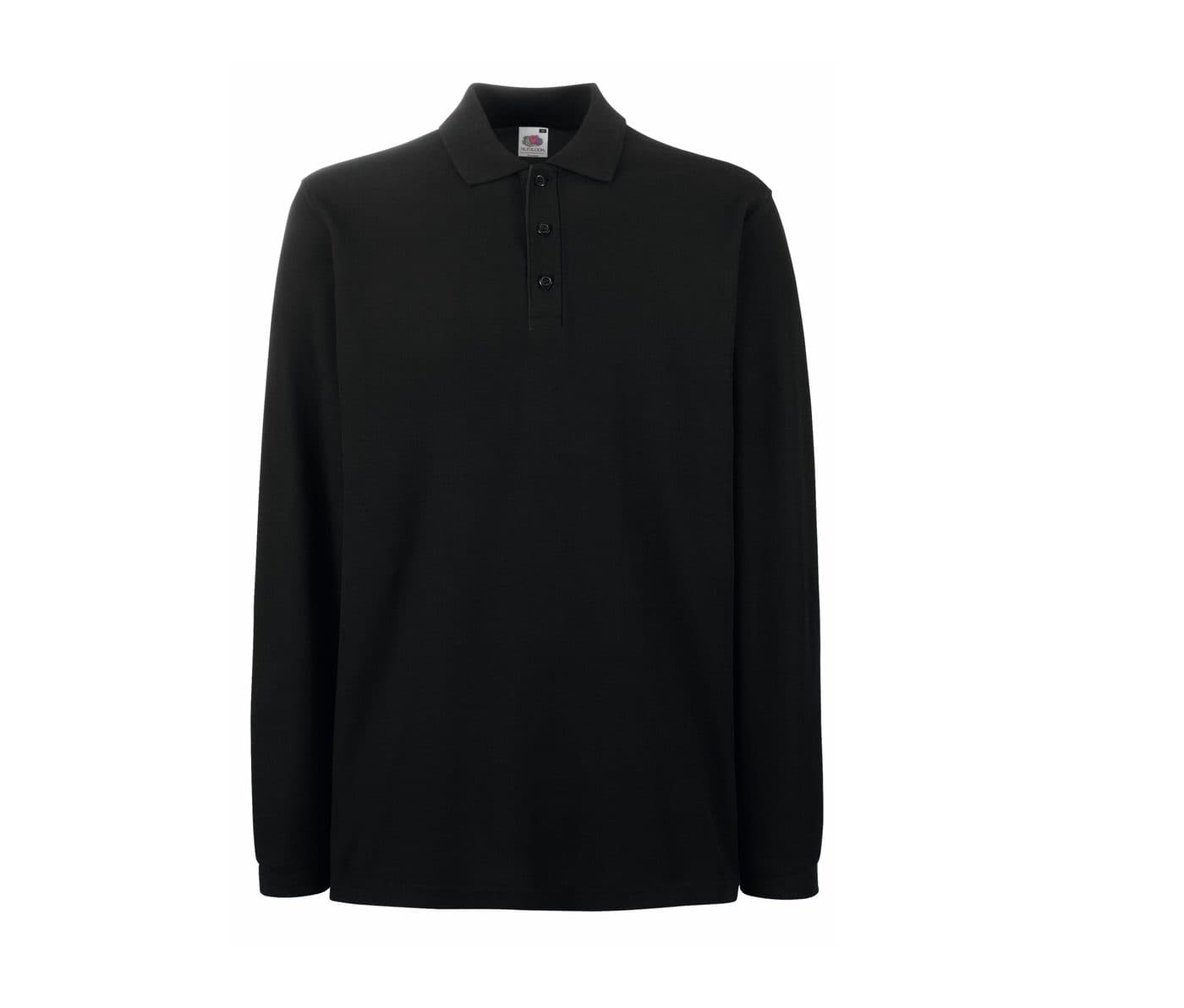 PREMIUM LONG SLEEVE POLO coloris Noir