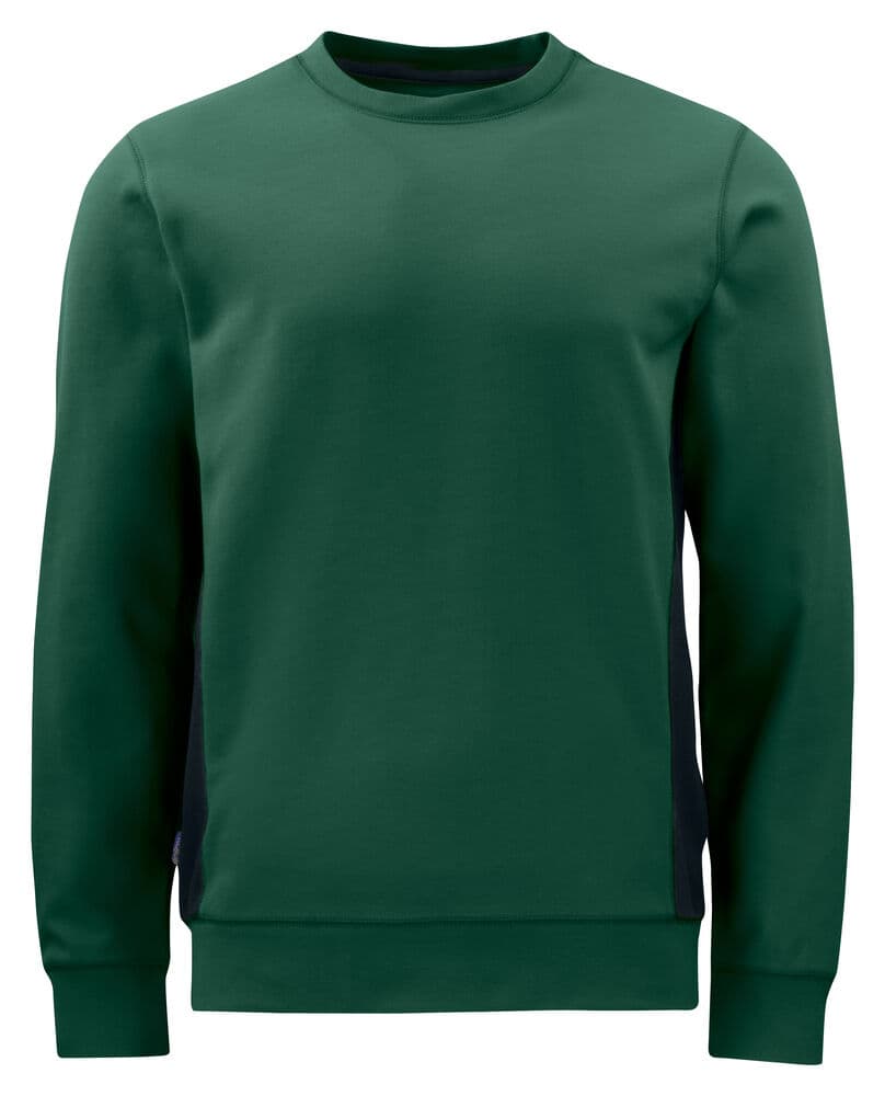 2127 SWEAT COL ROND coloris Vert Forêt