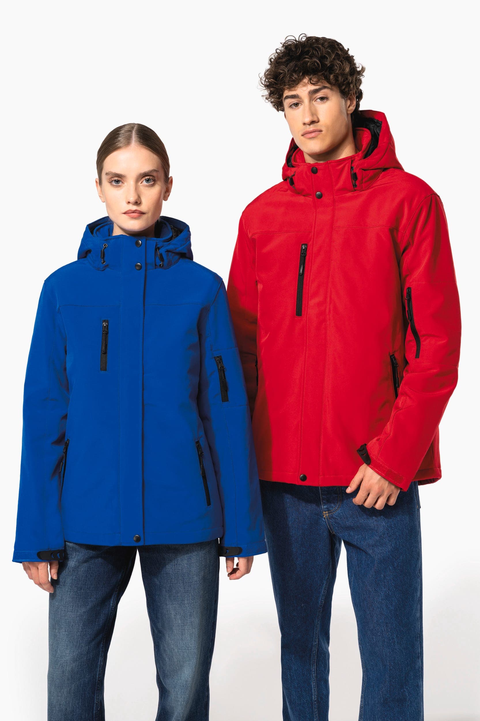 Parka softshell doublée capuche femme en situation