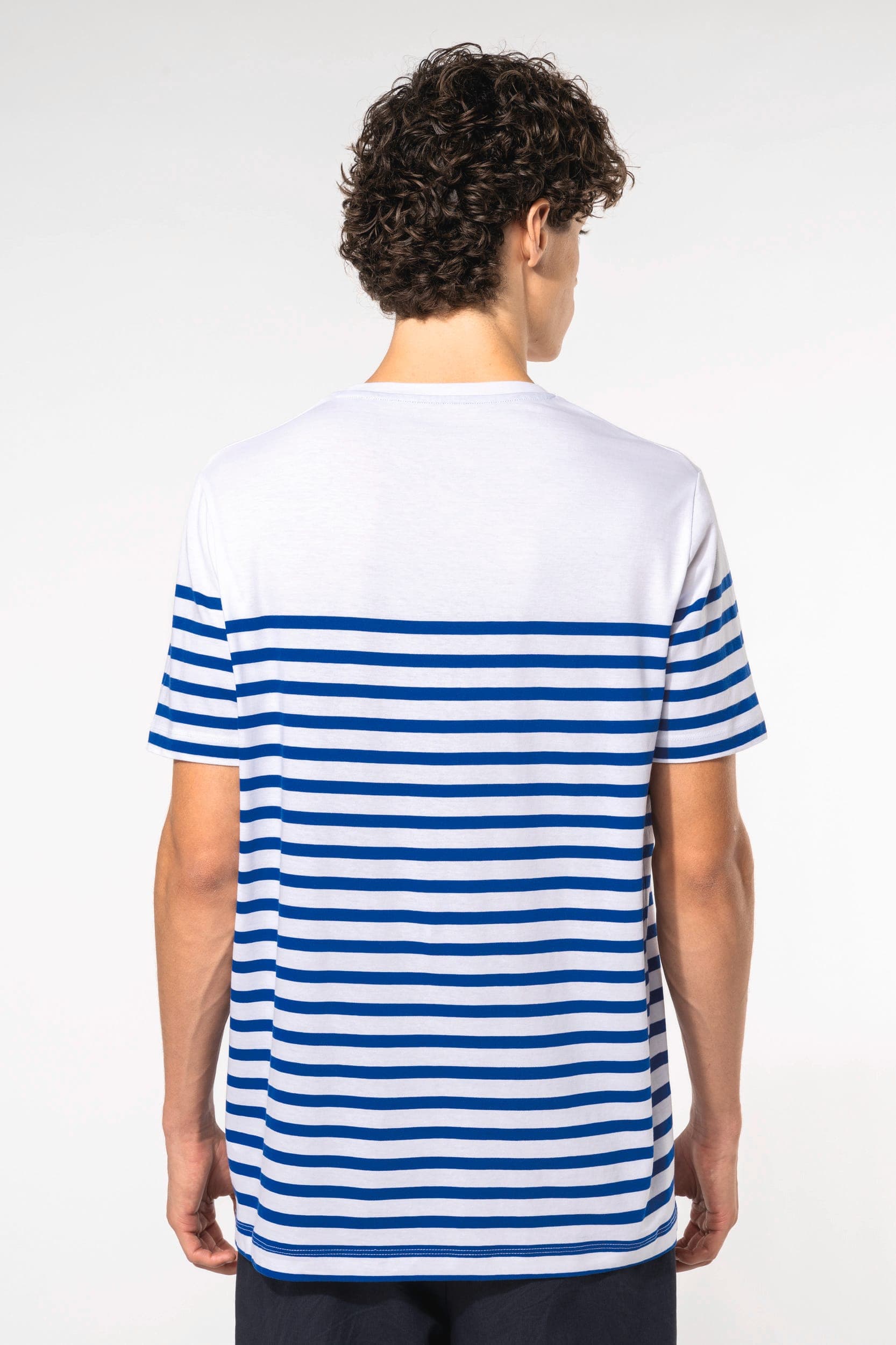 T-shirt marin col rond Bio homme en situation