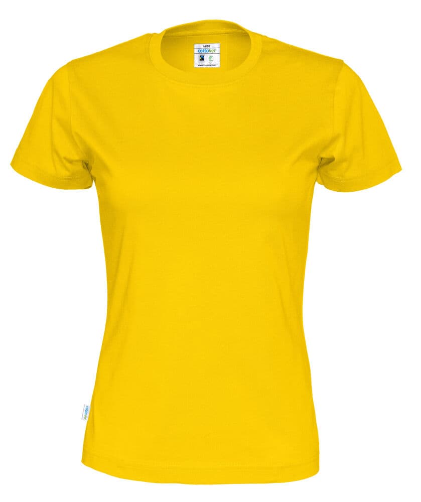 T-SHIRT FEMME - CERTIFIÉ GOTS coloris Jaune
