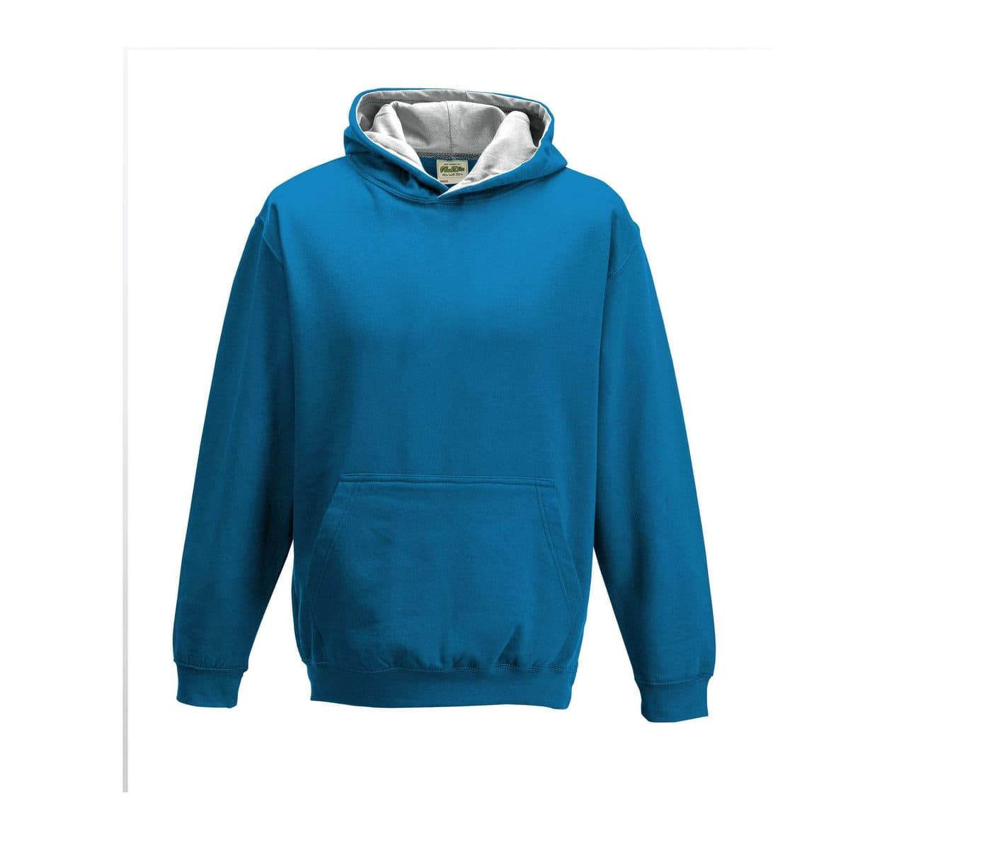 KIDS VARSITY HOODIE coloris Bleu saphir / Gris chiné