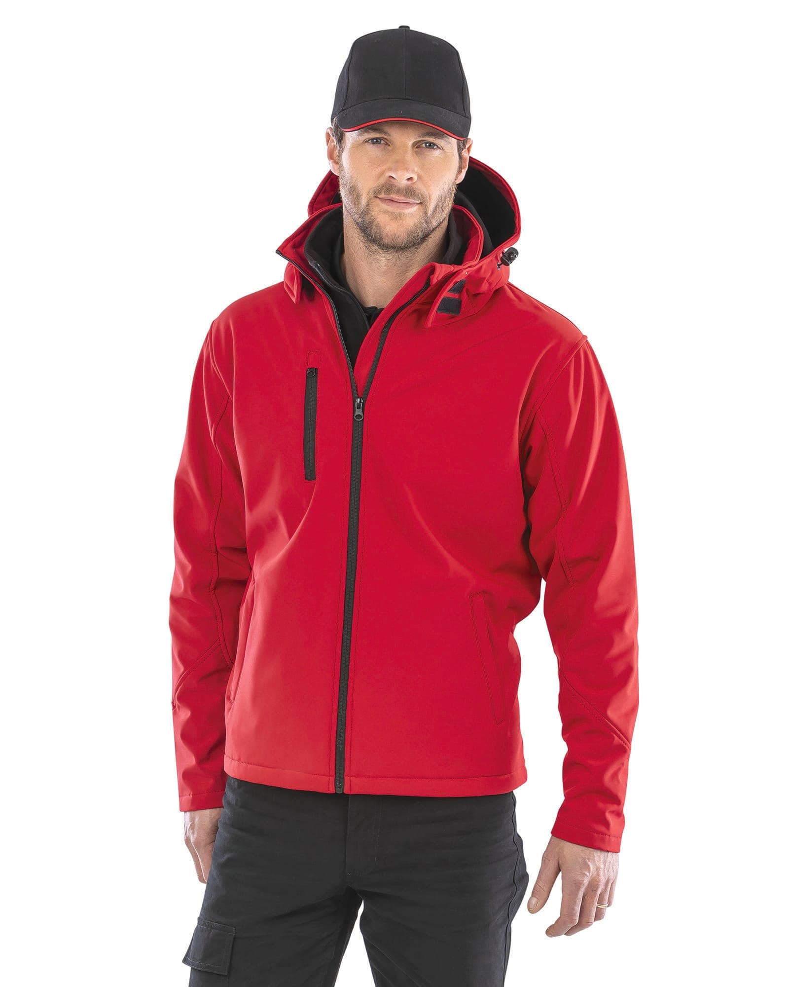 Veste Softshell Capuche Homme TX Performance en situation