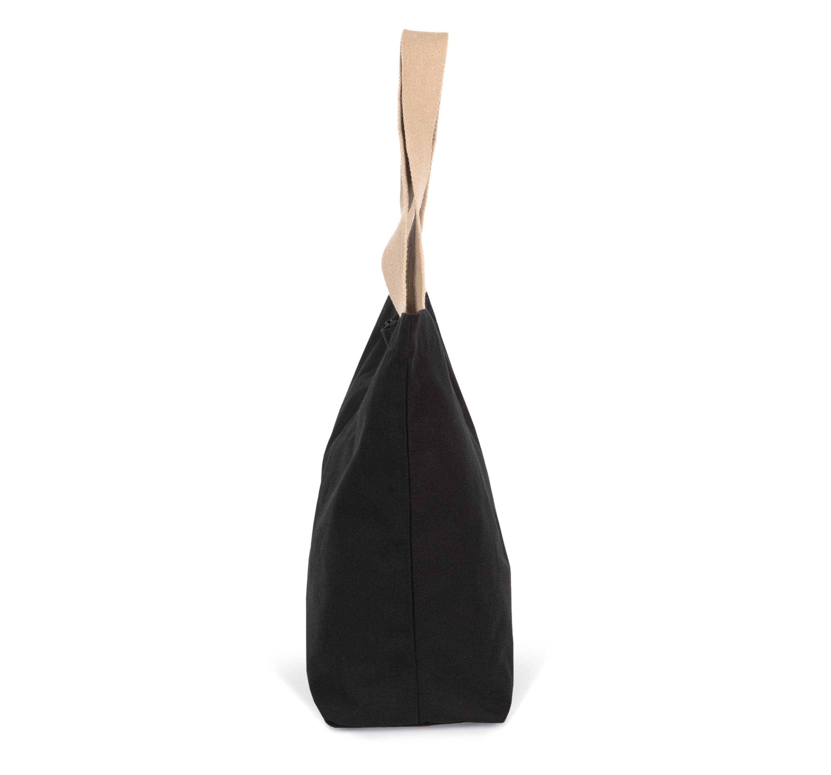 Grand sac shopping recyclé à fond plat en situation