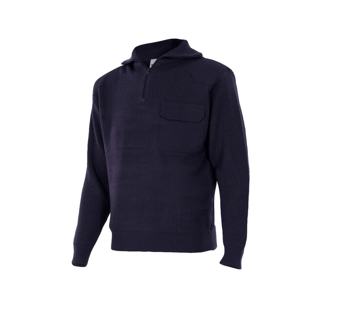 PULL ÉPAIS COL MONTANT coloris Marine