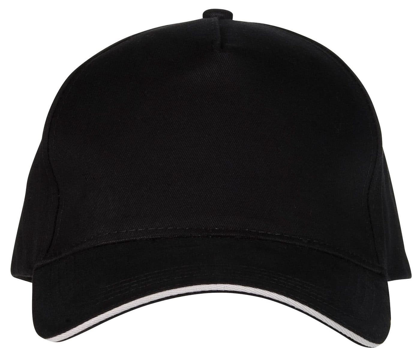 CASQUETTE 5 PANS coloris Noir / Argent