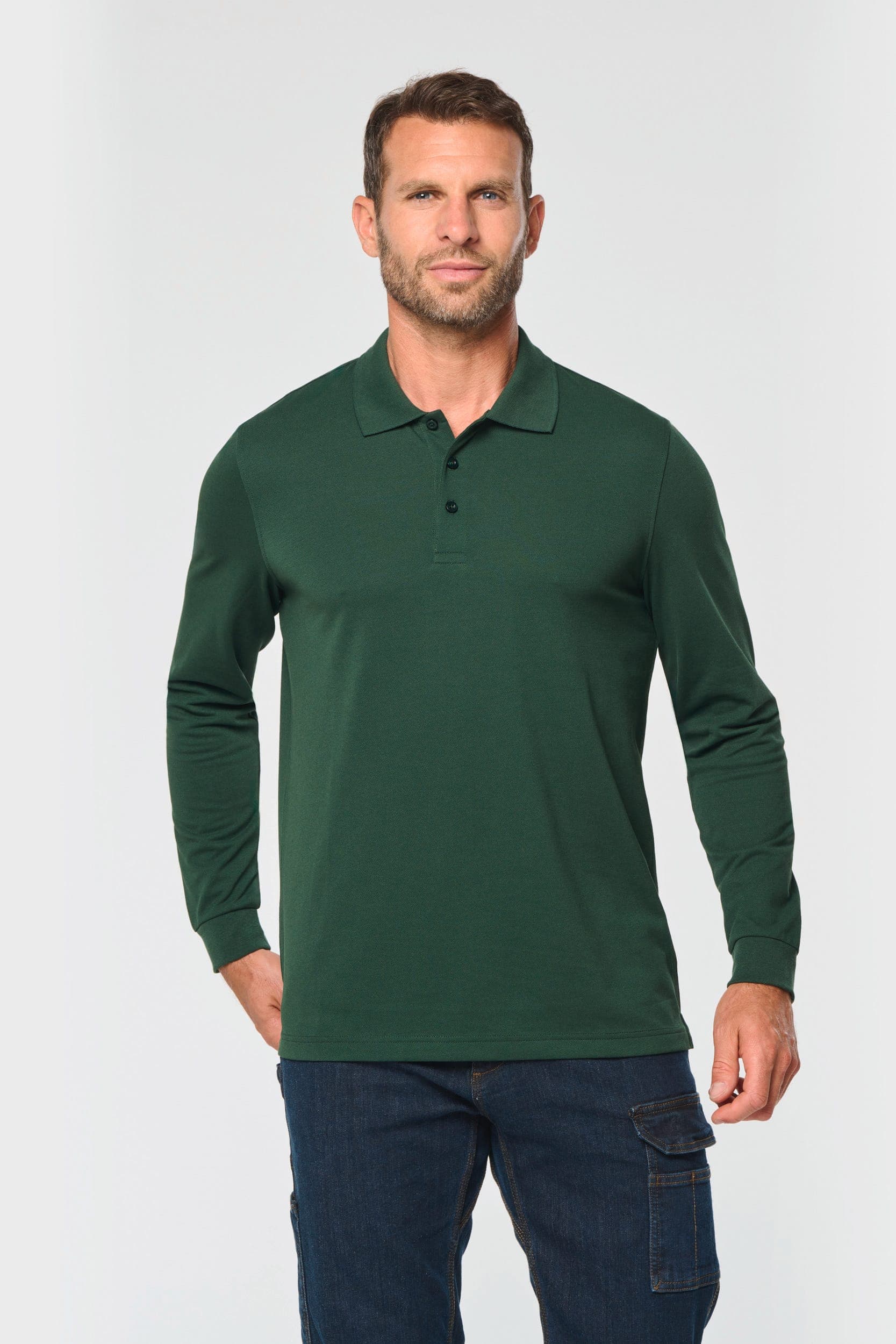 Polo manches longues homme