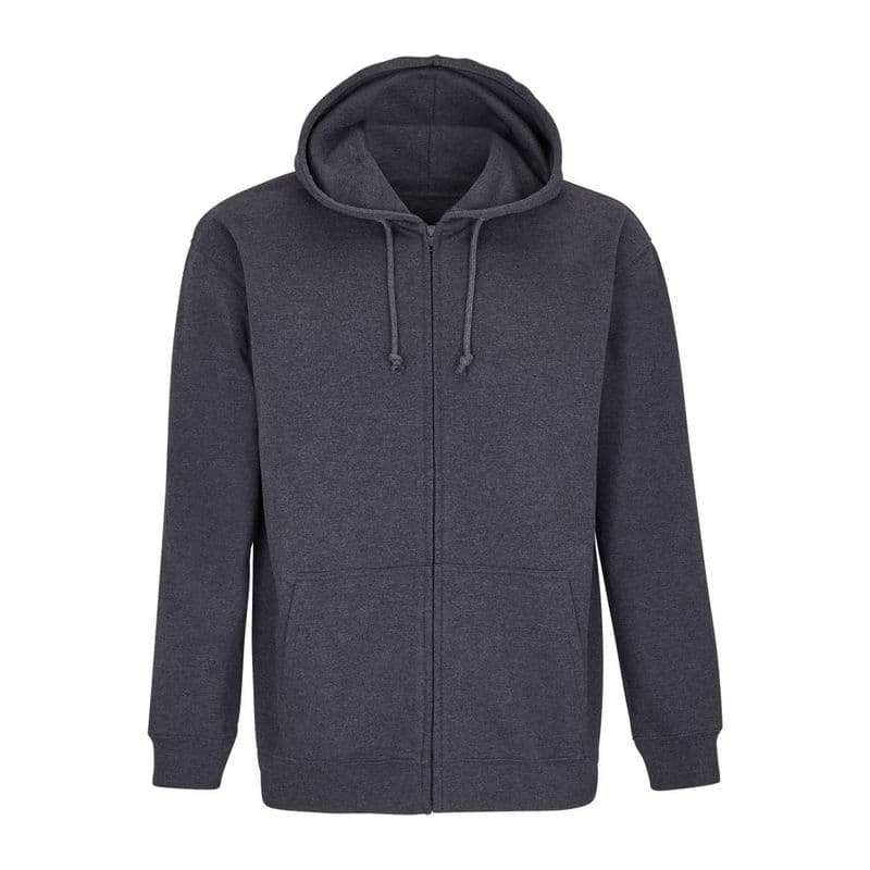 Sol'S Carter - Unisex Full-Zip Hoodie coloris Gris charbon chiné