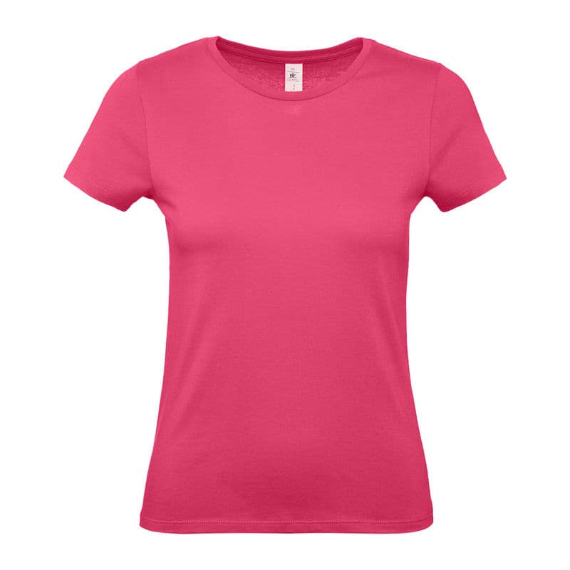 B&C #E150 WOMEN T-SHIRT coloris Fuchsia