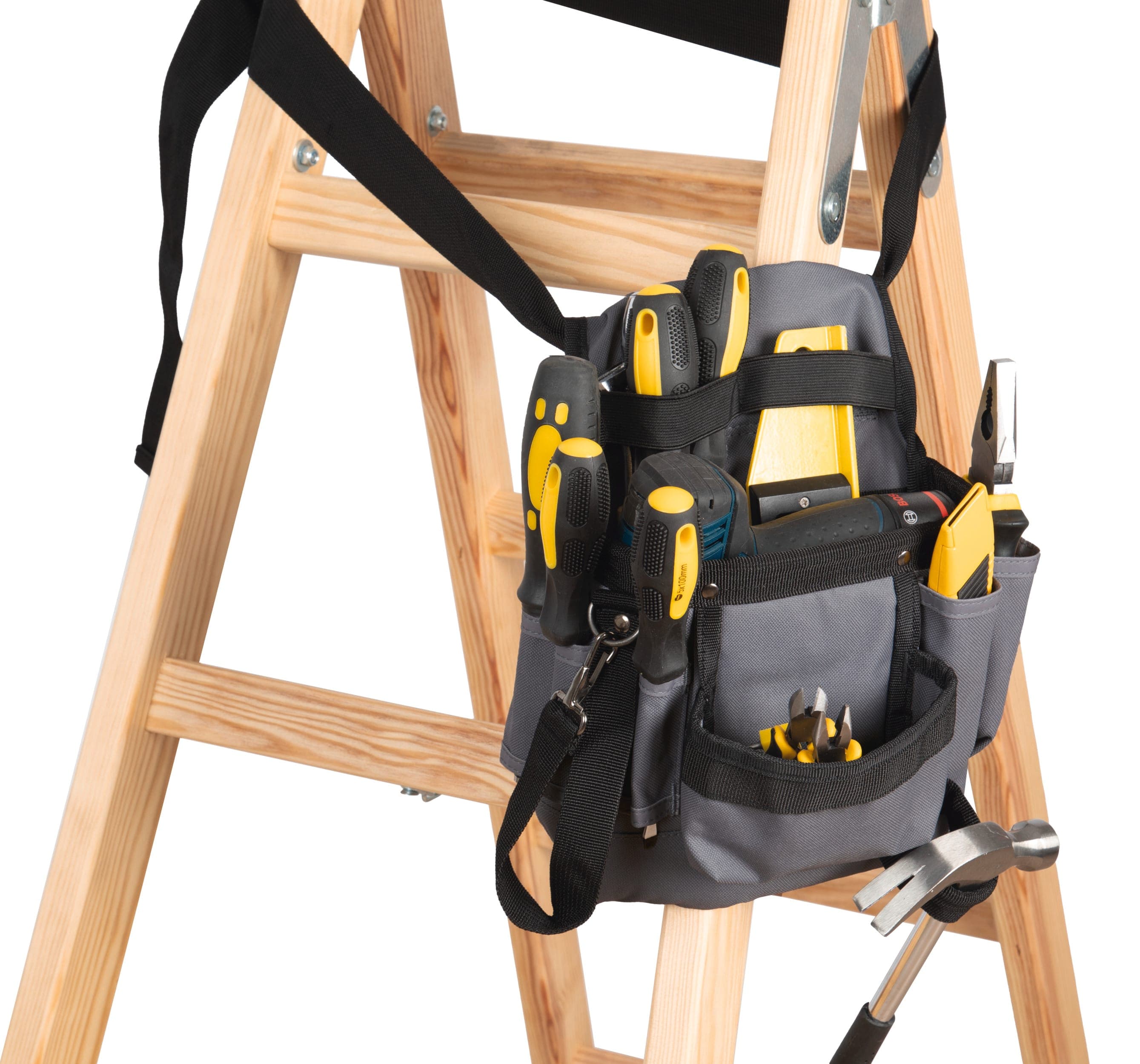 Sac à outils avec ceinture en situation
