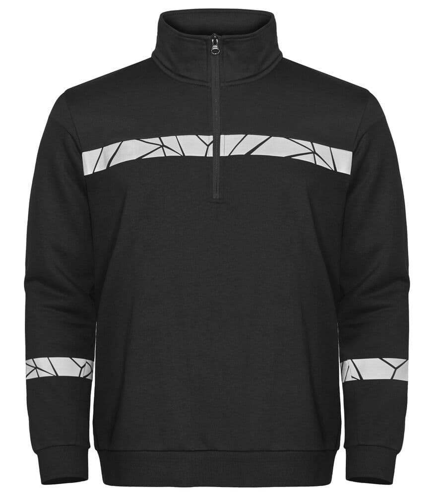 7102 SWEAT DEMI-FERMETURE coloris Noir / Noir