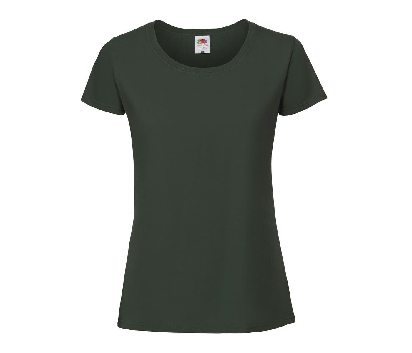 LADIES ICONIC 195 RINGSPUN PREMIUM T coloris Vert bouteille