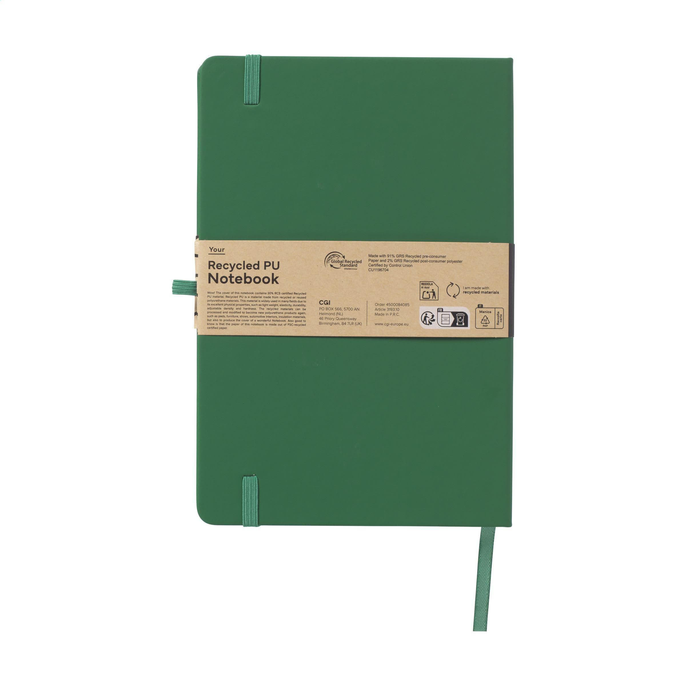 Carnet de notes A5 recyclé GRS en situation