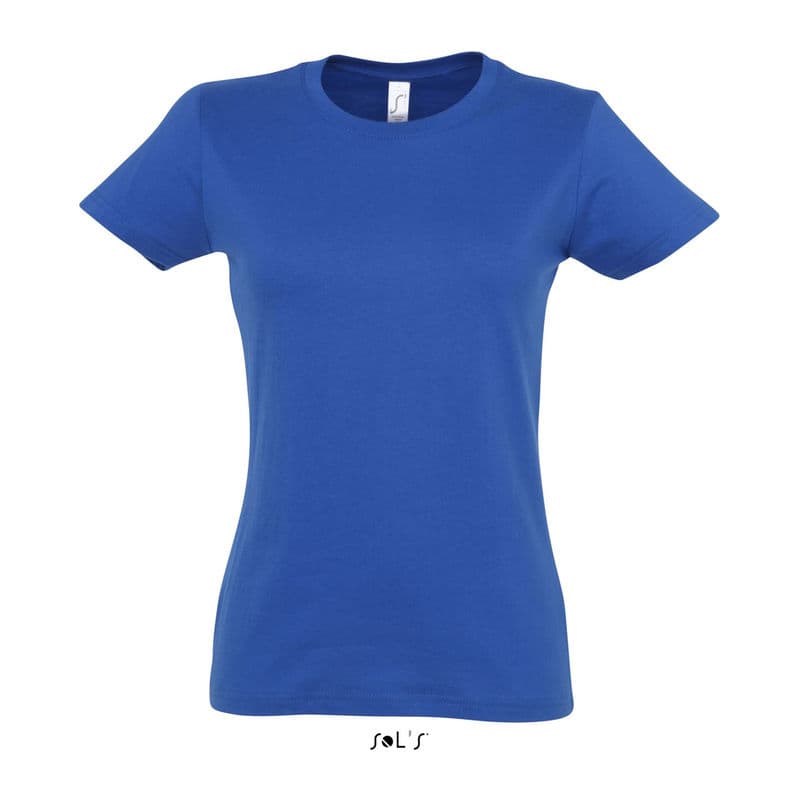 SOL'S IMPERIAL WOMAN ROUND COLLAR T-SHIRT coloris Bleu roi
