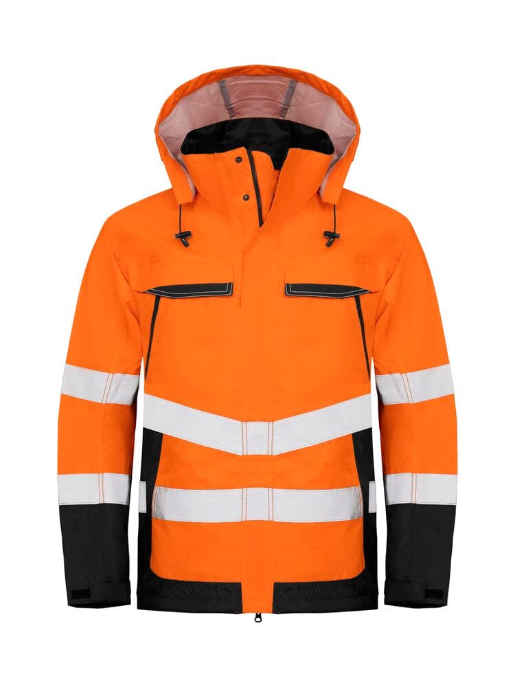 6440 IMPERMÉABLE SIGNALISATION EN ISO 20471 CLASSE 3 coloris Orange / Noir