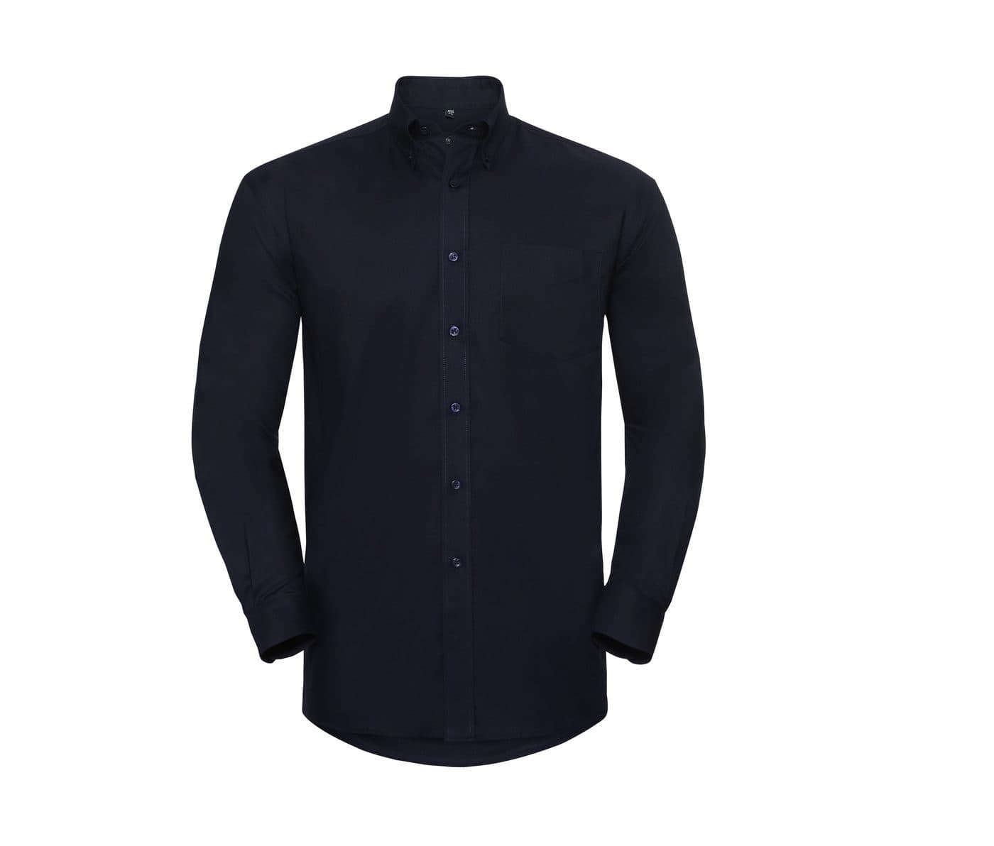 MEN'S LONG SLEEVE CLASSIC OXFORD SHIRT coloris Marine vif
