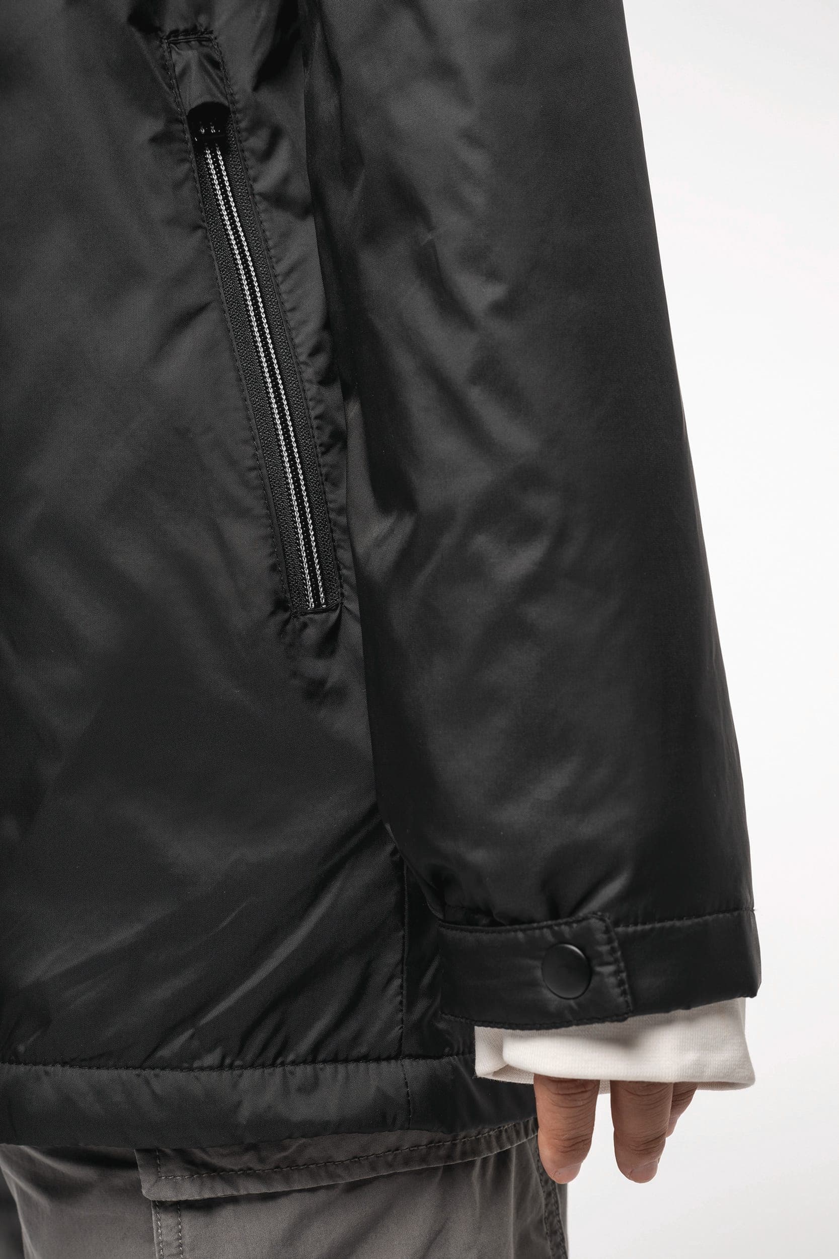 Veste à capuche avec doublure en micropolaire unisexe en situation